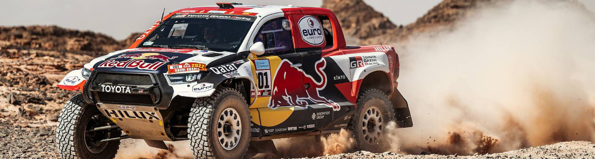 Изображение на странице НАССЕР АЛЬ-АТТИЯ ЗА РУЛЕМ TOYOTA HILUX СТАЛ ПОБЕДИТЕЛЕМ РАЛЛИ-РЕЙДА «ДАКАР-2022» Тойота Центр Красноярск